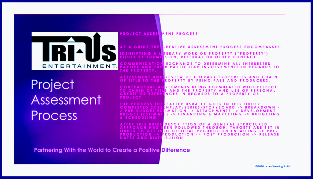 TRI-US ENTERTAINMENT 
Project Assessment Process